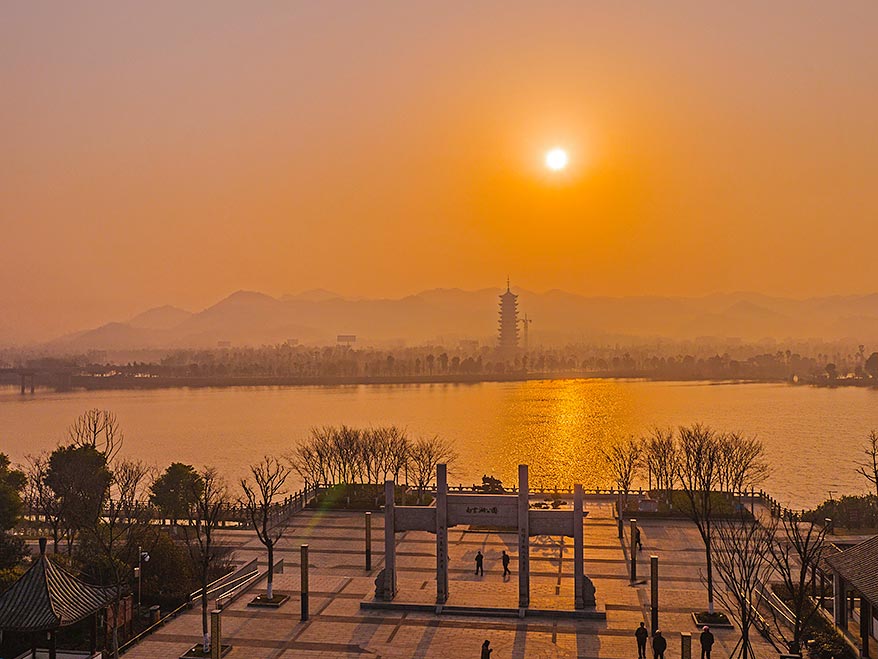 夕陽西照